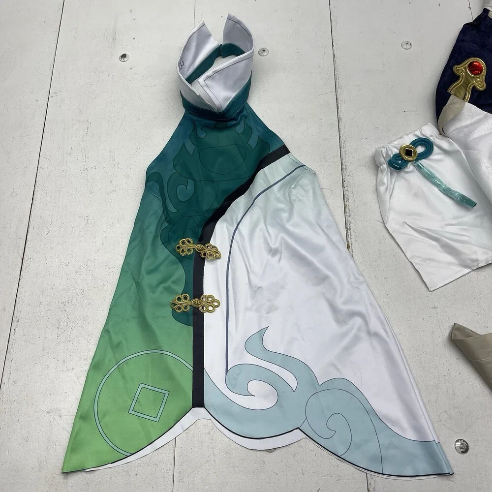 Green White Black Anime Princess Halloween Costume Women’s Size 2XL NEW